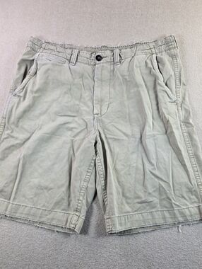 American Eagle Outfitters Khaki Shorts Longer Length Mens 38 Casual Y2K